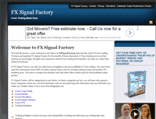 Tablet Screenshot of fxsignalfactory.com